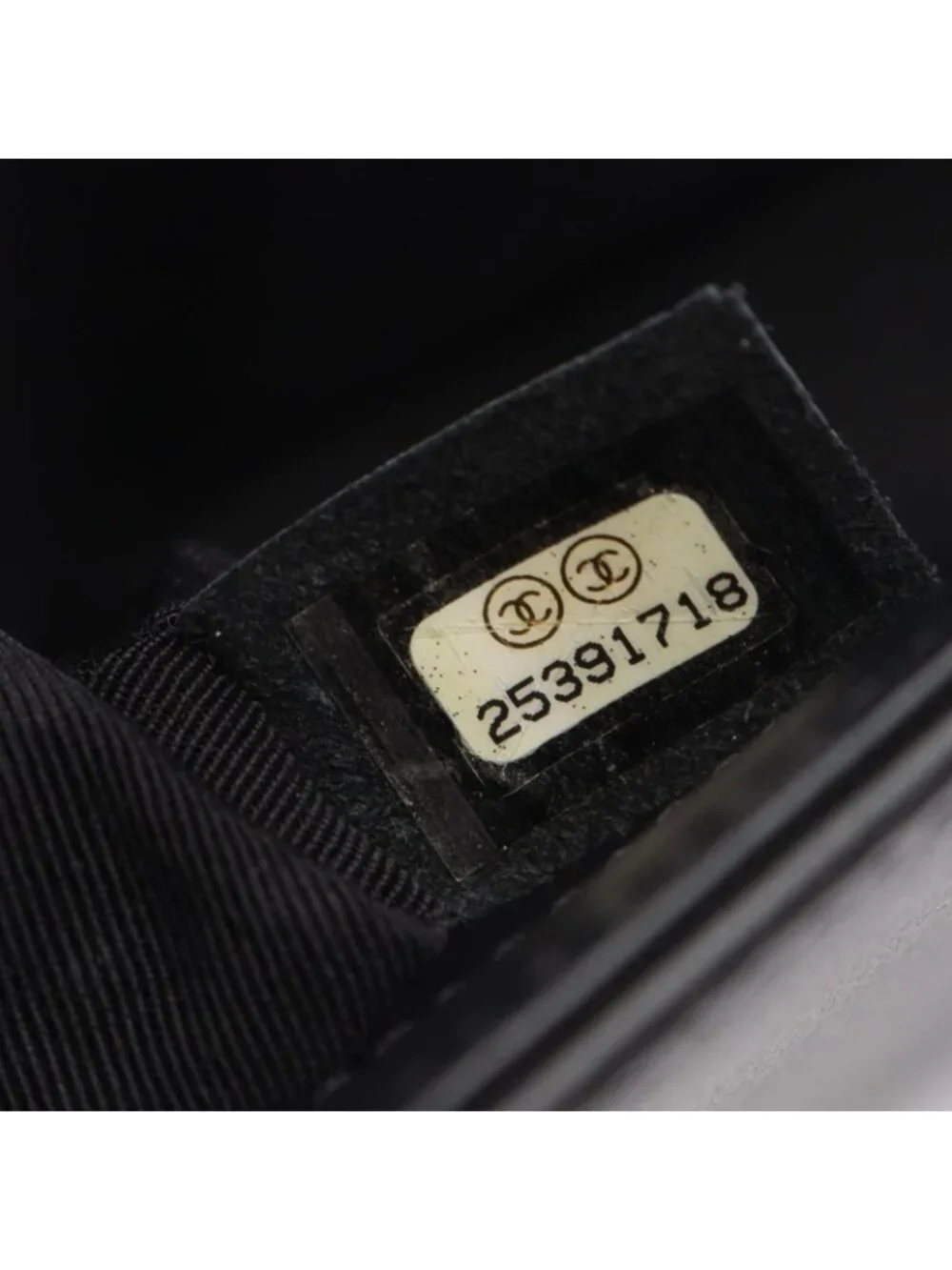 Chanel Shoulder Bag Boy Small Black Lambskin Chain